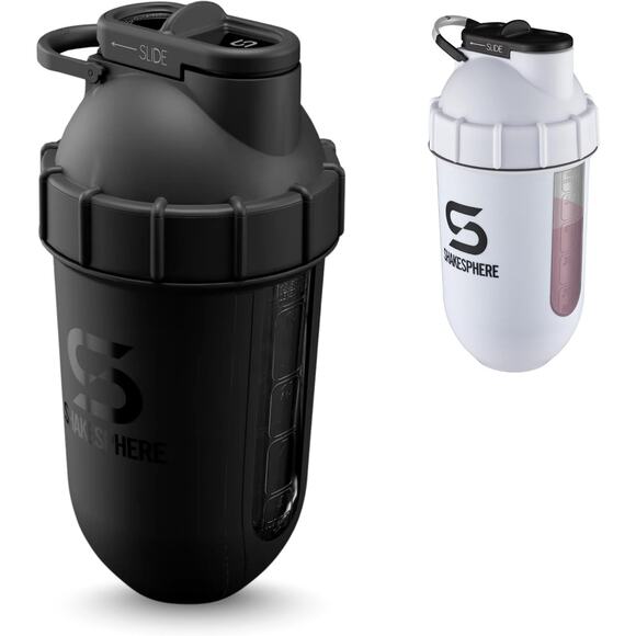 NWT SHAKESPHERE 24oz Protein Shaker Bottle BPA-Free, Leak Proof, Matte Black - Picture 4 of 7